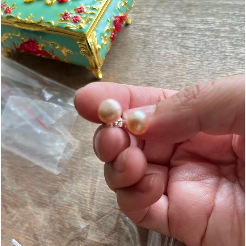 Freshwater Pearl Earrings 925 Fine Sterling Silver